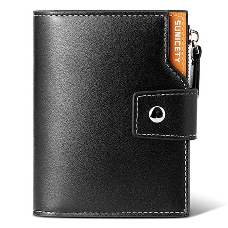 SUNICETY Bi-color Style Wallet RFID Blocking PU Leather Card Storage Pouch Anti-theft Zipper Pocket Cash Money Holder Coin Bag SUNICETY Bi-color Style Wallet RFID Blocking PU Leather Card Storage Pouch Anti-theft Zipper Pocket Cash Money Holder Coin Bag